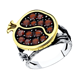 Кольцо SOKOLOV - Серебро 925, Гранат (арт. 92011937)