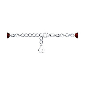 Браслет SOKOLOV - Серебро 925, Гранат, Фианит, Цитрин (арт. 92050155)