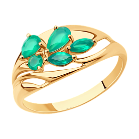 Кольцо SOKOLOV - Золото 375, Агат (арт. 37716208)