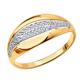 Кольцо SOKOLOV - Серебро 925, Фианит (арт. 93010500)