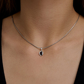 Подвеска SOKOLOV - Серебро 925, Гранат, Фианит (арт. 92030880)