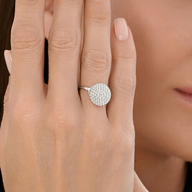 Кольцо SOKOLOV - Серебро 925, Фианит (арт. 94014455)