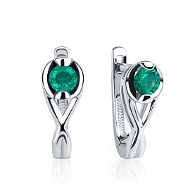 Серьги Platinum Lab. - Платина 950 (арт. ПС-209И-01)