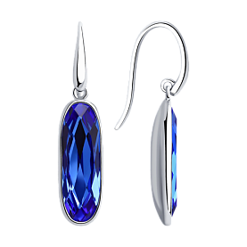 Серьги SOKOLOV - Серебро 925, Swarovski (арт. 94022110)