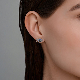 Серьги Diamant - Серебро 925, Фианит (арт. 94-122-02186-1)