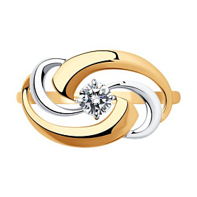 Кольцо SOKOLOV - Серебро 925, Фианит (арт. 93010595)