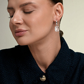 Серьги SOKOLOV - Серебро 925, Кристалл (арт. 94027731)