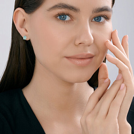 Серьги SOKOLOV - Серебро 925, Фианит (арт. 94027151-91)