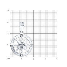 Подвеска SOKOLOV - Серебро 925, Фианит (арт. 94033285)
