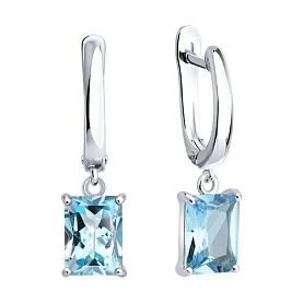 Серьги SOKOLOV - Серебро 925, Топаз (арт. 92023187)