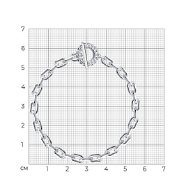Браслет SOKOLOV - Серебро 925, Фианит (арт. 94051612)