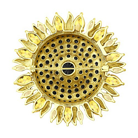 Брошь Diamant - Серебро 925, Фианит, Цитрин (арт. 93-340-00213-1)