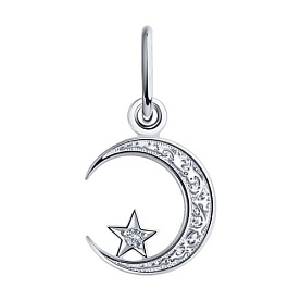 Подвеска SOKOLOV - Серебро 925, Фианит (арт. 94030018)