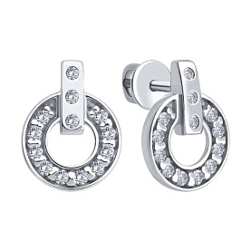 Серьги Diamant - Серебро 925, Фианит (арт. 94-120-02241-1)