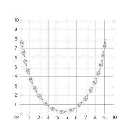 Колье SOKOLOV - Серебро 925, Фианит (арт. 94071408)