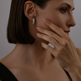 Серьги SOKOLOV - Серебро 925, Фианит (арт. 94023553)