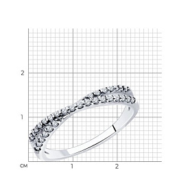 Кольцо Diamant - Серебро 925, Фианит (арт. 94-110-01512-2)