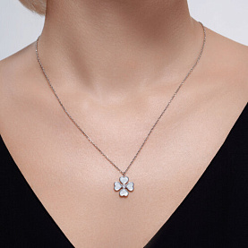 Колье SOKOLOV - Серебро 925, Фианит, Эмаль (арт. 94070764)