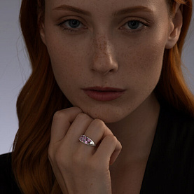 Кольцо SOKOLOV - Серебро 925, Аметист (арт. 92011819)