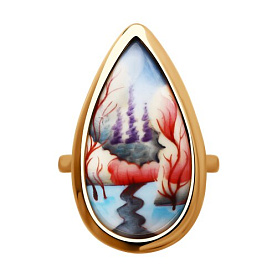 Кольцо SOKOLOV - Серебро 925, Финифть (арт. 93011119)