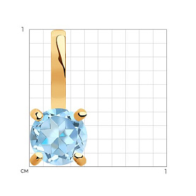 Подвеска SOKOLOV - Золото 585, Топаз (арт. 732169)