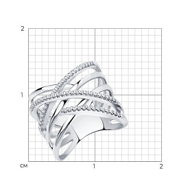 Кольцо SOKOLOV - Серебро 925, Фианит (арт. 94012042)