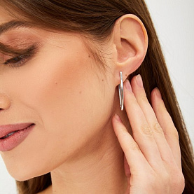 Серьги POKROVSKY - Серебро 925, Фианит (арт. 0201708-00245)