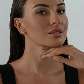 Серьги SOKOLOV - Серебро 925, Фианит (арт. 94025892)