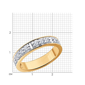 Кольцо Diamant - Серебро 925, Фианит (арт. 93-110-01544-1)