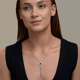 Колье SOKOLOV - Серебро 925, Фианит (арт. 94071426)