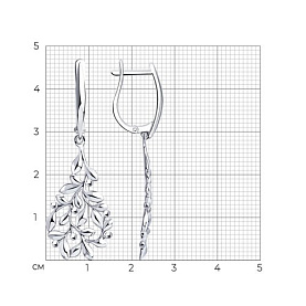 Серьги Diamant - Серебро 925 (арт. 94-121-00416-1)