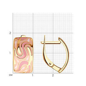 Серьги SOKOLOV - Серебро 925, Эмаль (арт. 93022391)