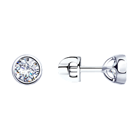 Серьги Diamant - Серебро 925, Фианит (арт. 94-122-01652-1)