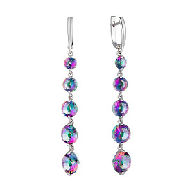 Серьги Мастер Клио - Серебро 925, Фианит (арт. 23С0396Д-20)