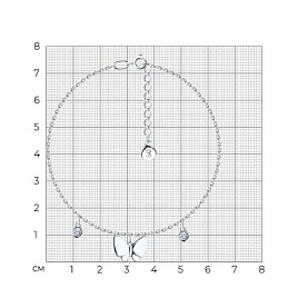 Браслет SOKOLOV - Серебро 925, Фианит (арт. 94050419)