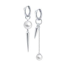 Серьги SOKOLOV - Серебро 925, Жемчуг имитация (арт. 94027539)