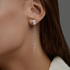 Серьги SOKOLOV - Серебро 925, Горный хрусталь (арт. 92025349)