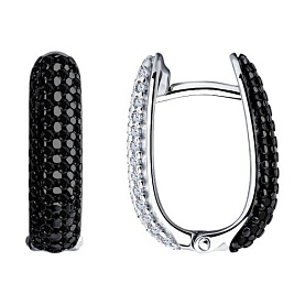 Серьги SOKOLOV - Серебро 925, Фианит (арт. 94023872)