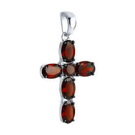 Подвеска SOKOLOV - Серебро 925, Гранат (арт. 92030746)