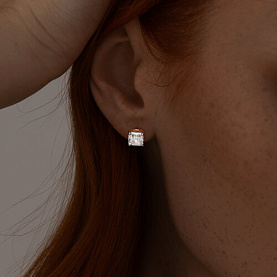 Серьги SOKOLOV - Серебро 925, Фианит (арт. 93022385)