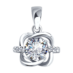 Подвеска SOKOLOV - Серебро 925, Фианит (арт. 94032137)