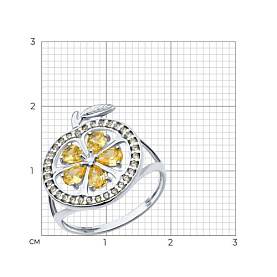Кольцо SOKOLOV - Серебро 925, Фианит (арт. 94014213)