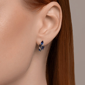 Серьги SOKOLOV - Серебро 925, Фианит (арт. 94026510)
