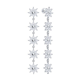Серьги Diamant - Серебро 925, Фианит (арт. 94-121-02396-1)