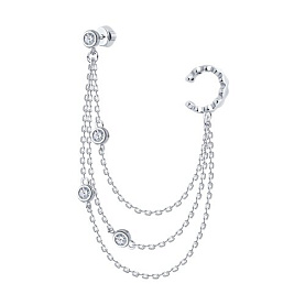 Серьга SOKOLOV - Серебро 925, Фианит (арт. 94170238)