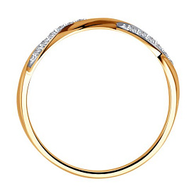 Кольцо SOKOLOV - Золото 375, Фианит (арт. 017186-4)