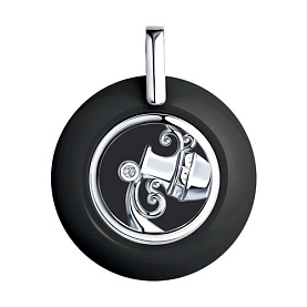 Подвеска Diamant - Серебро 925, Керамика, Фианит (арт. 94-130-01260-1)