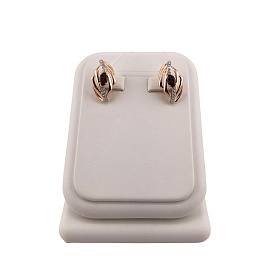 Серьги ЮФ Династия - Золото 375, Гранат, Фианит (арт. 028542-5352)