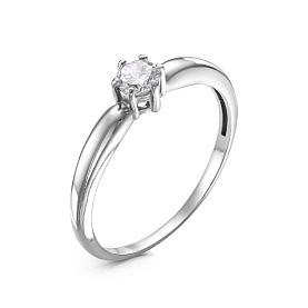 Кольцо Красная пресня - Серебро 925, Фианит (арт. 2386874Д)