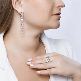 Кольцо SOKOLOV - Серебро 925, Фианит (арт. 94012236)